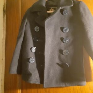 Alpha Industries Navy Blue Pea Coat